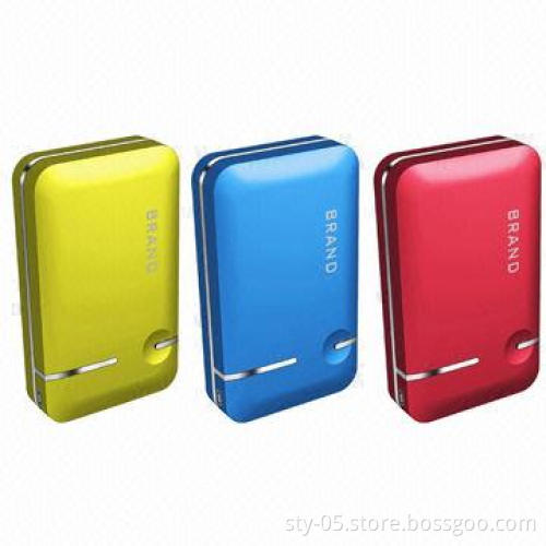 7,800mAh Power Banks with Various Colors Dual-output Ideal for Apple Devices and Android Smartphones